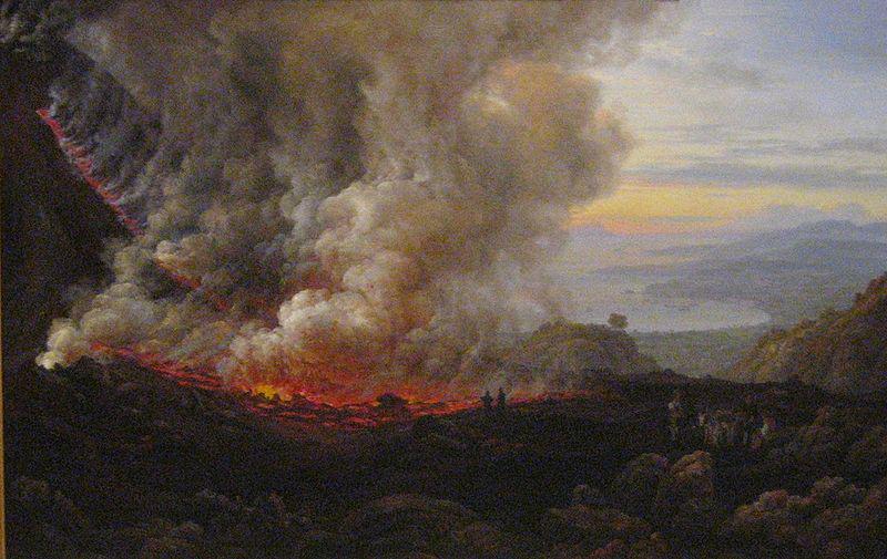 unknow artist The Eruption of Vesuvius oil painting image